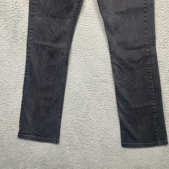Levis 527 Jeans Mens 32 Black Bootcut Mid Rise Denim - Picture 3 of 15